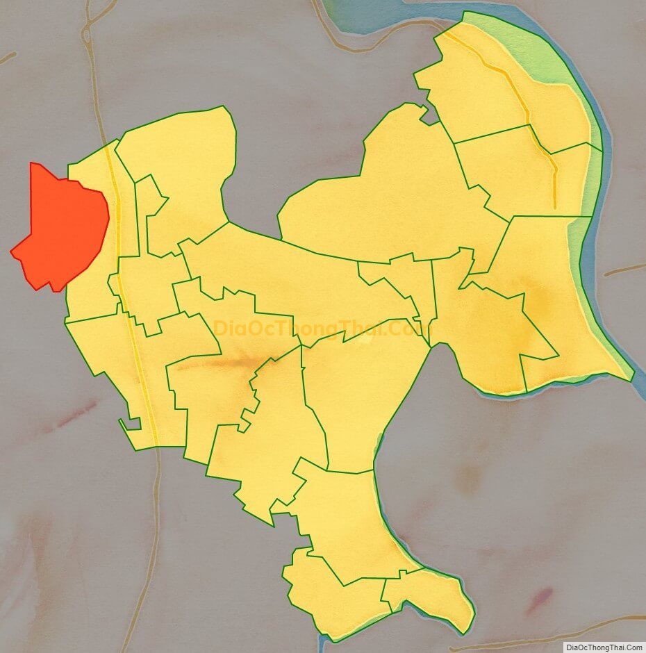 Bản đồ vị trí và địa giới hành chính Phường Duy Hải, thị xã Duy Tiên