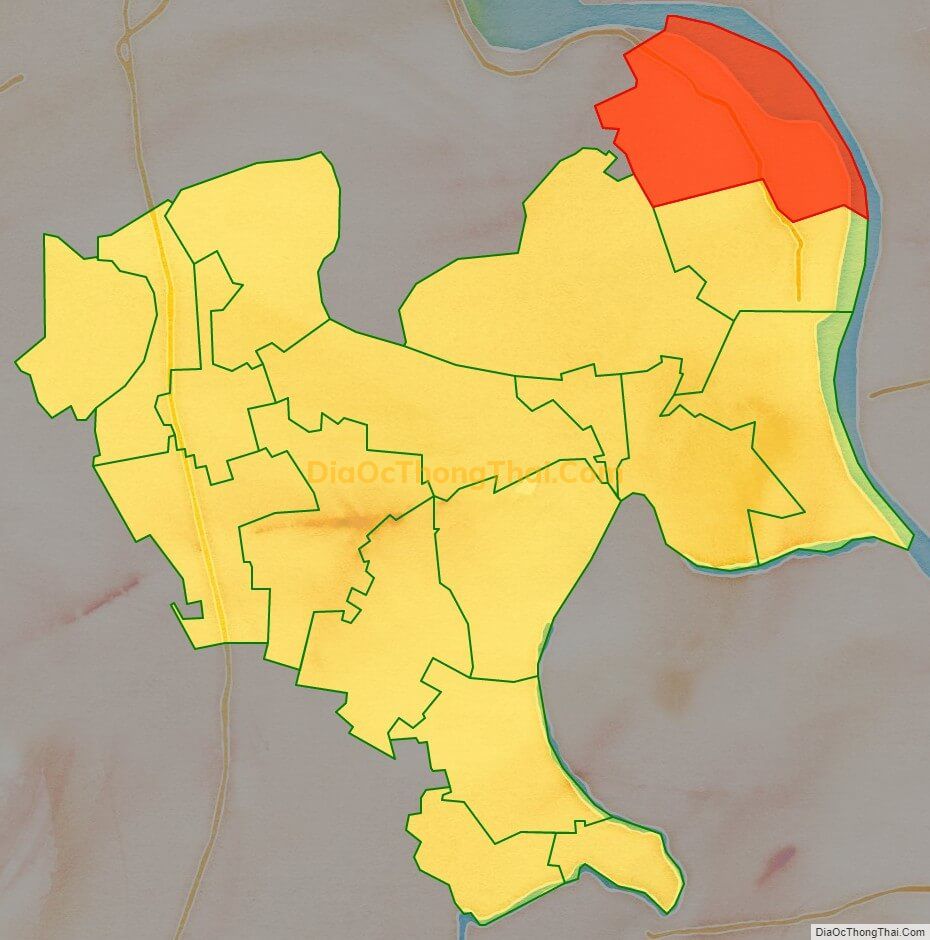 Bản đồ vị trí và địa giới hành chính Xã Mộc Bắc, thị xã Duy Tiên