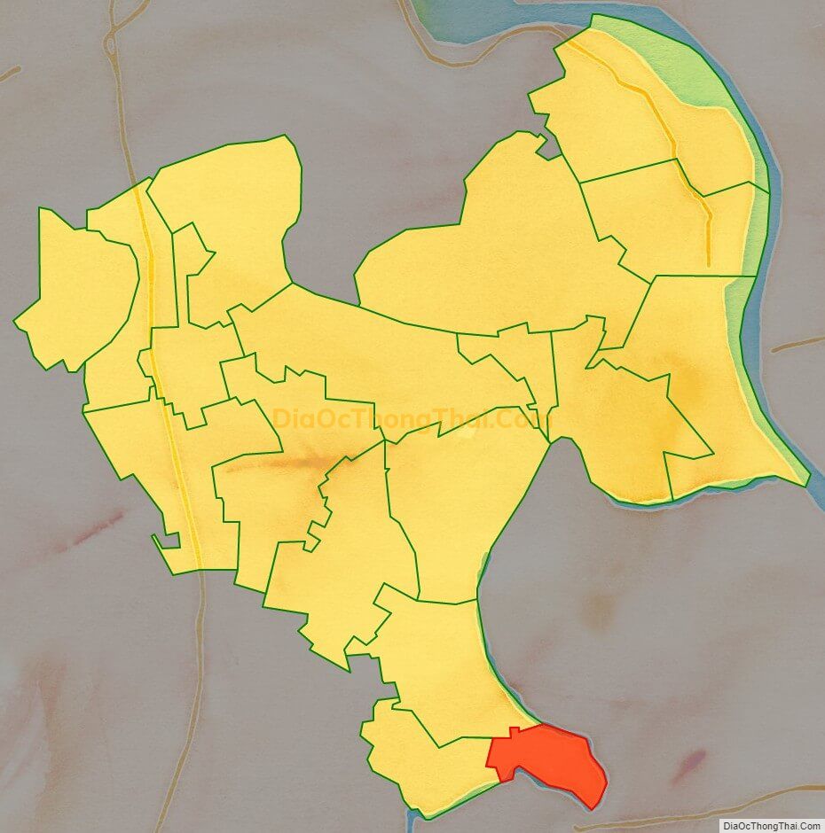 Bản đồ vị trí và địa giới hành chính Xã Tiền Phong (cũ), huyện Duy Tiên