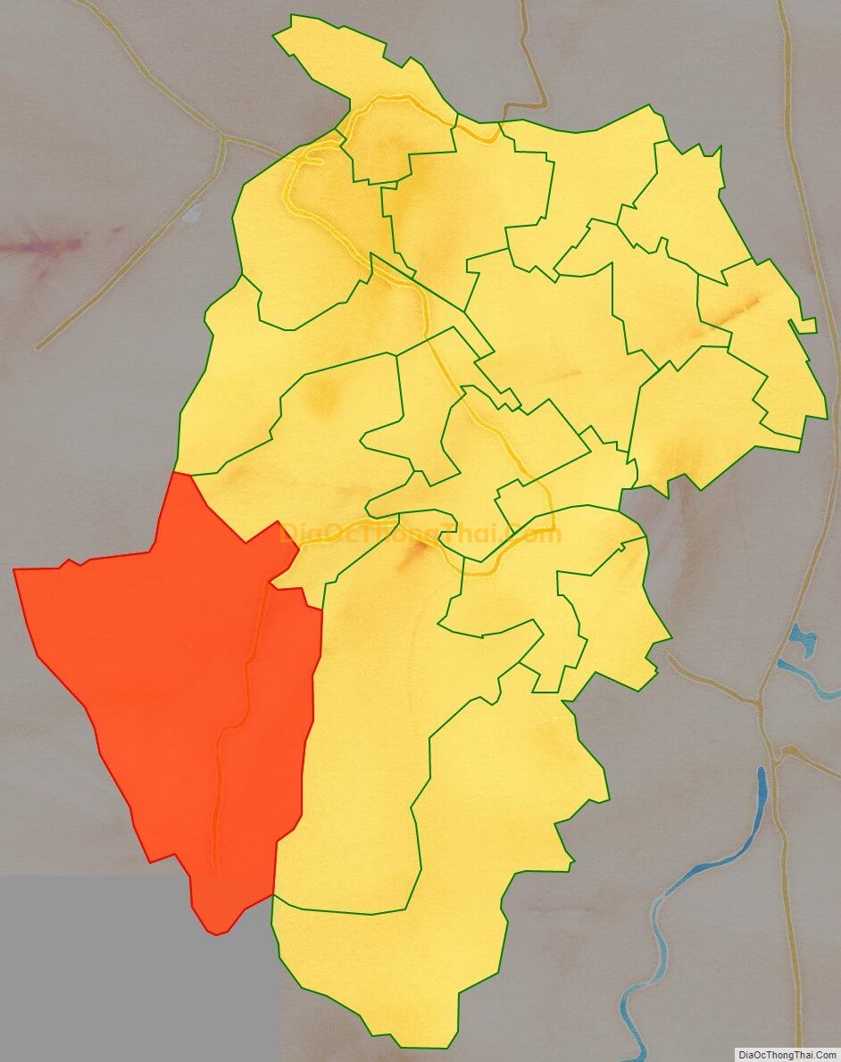 Bản đồ vị trí và địa giới hành chính Thị trấn Ba Sao, huyện Kim Bảng