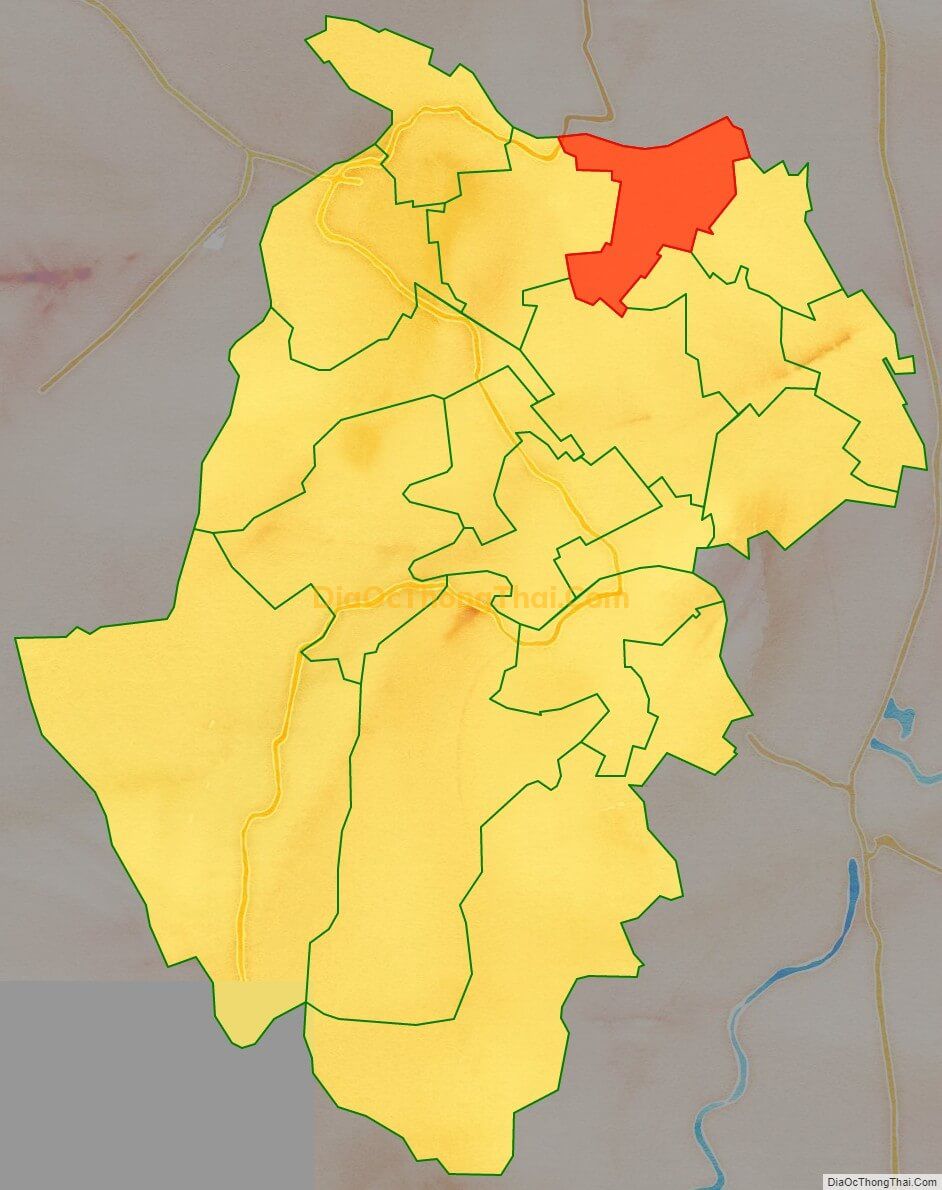 Bản đồ vị trí và địa giới hành chính Xã Đại Cương, huyện Kim Bảng