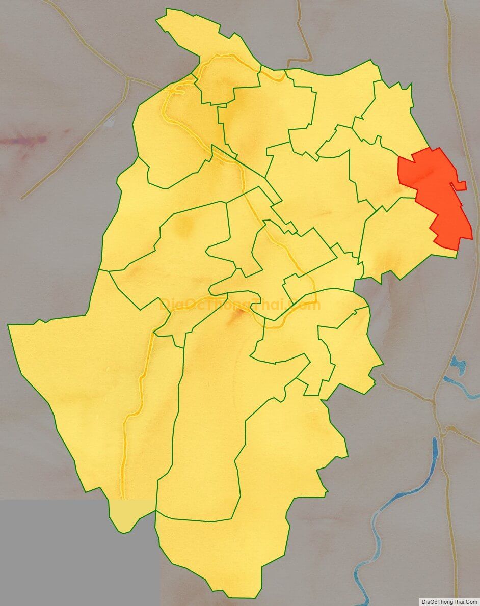 Bản đồ vị trí và địa giới hành chính Xã Hoàng Tây, huyện Kim Bảng