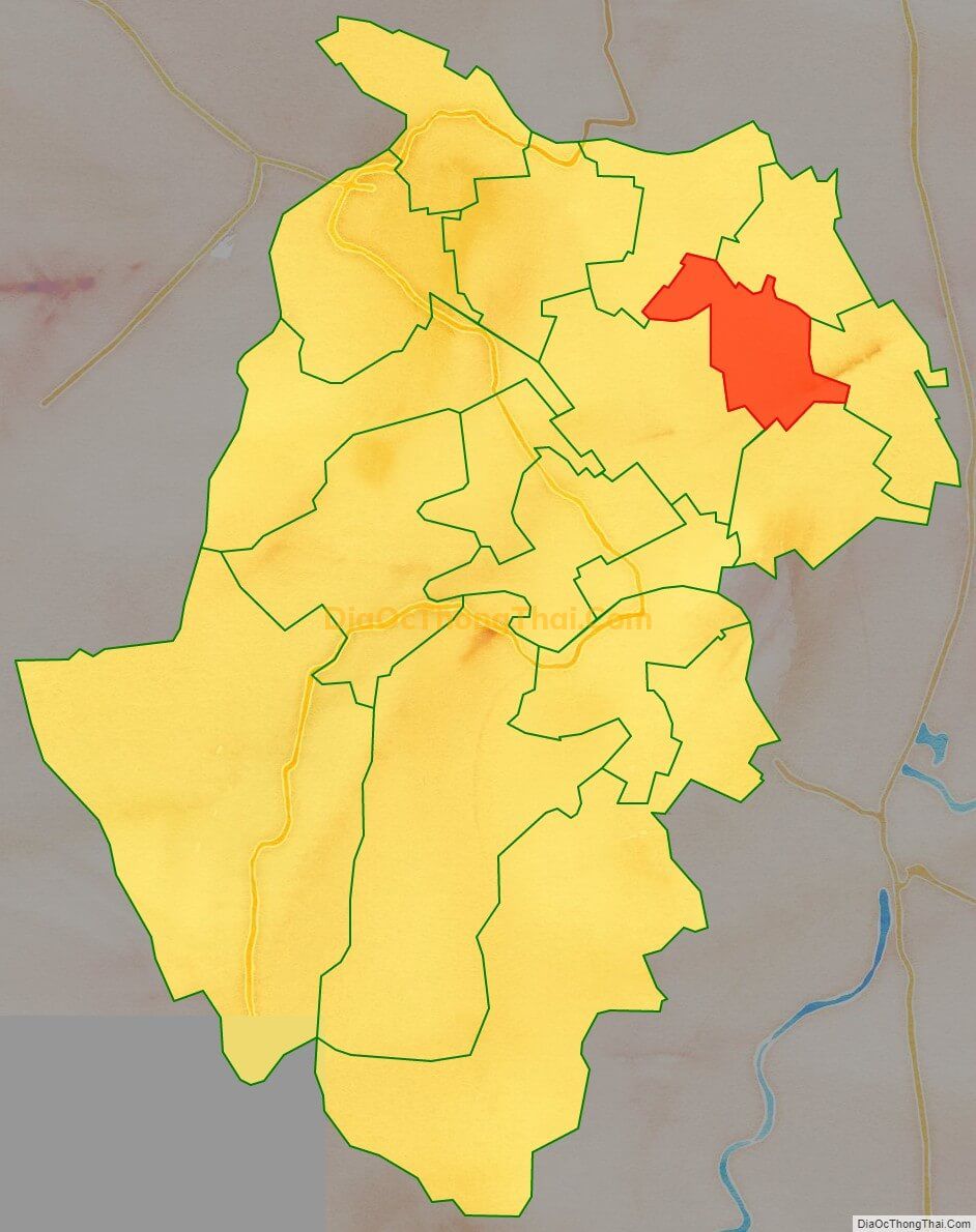Bản đồ vị trí và địa giới hành chính Xã Nhật Tân, huyện Kim Bảng