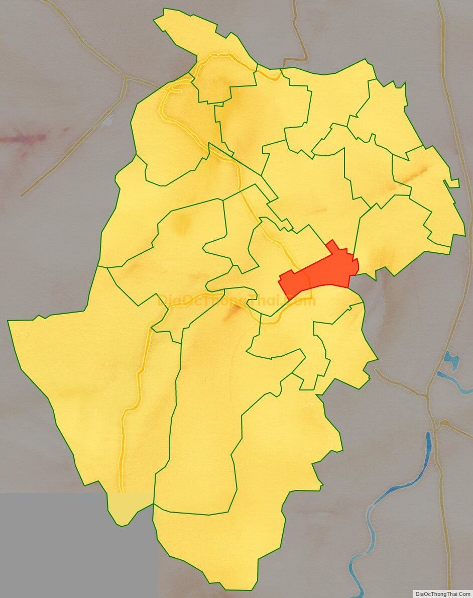 Bản đồ vị trí và địa giới hành chính Thị trấn Quế, huyện Kim Bảng