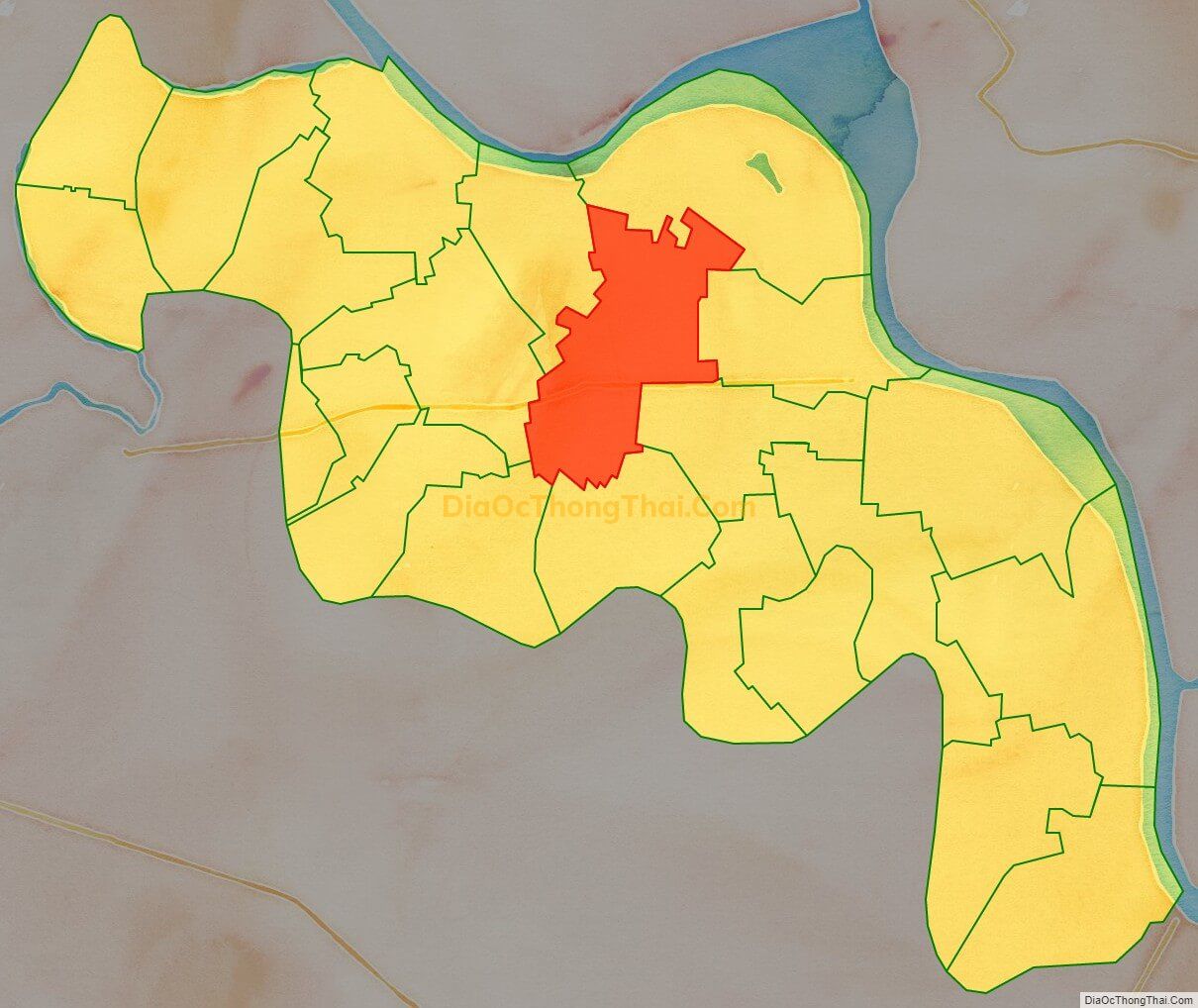 Bản đồ vị trí và địa giới hành chính Xã Bắc Lý, huyện Lý Nhân