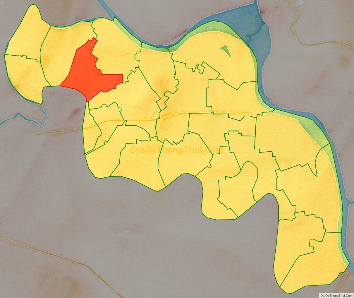 Bản đồ vị trí và địa giới hành chính Xã Công Lý, huyện Lý Nhân