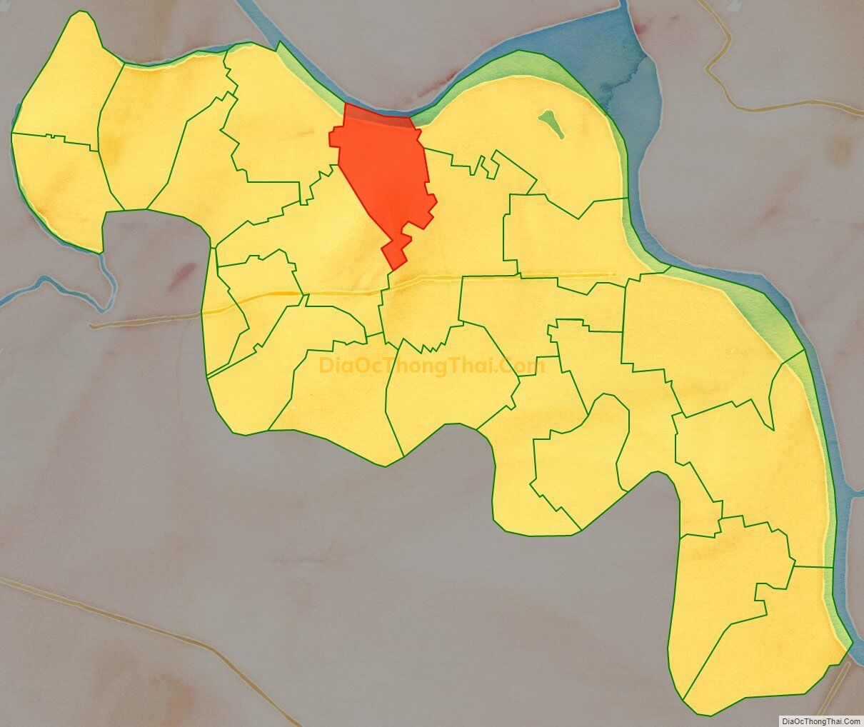 Bản đồ vị trí và địa giới hành chính Xã Đạo Lý, huyện Lý Nhân