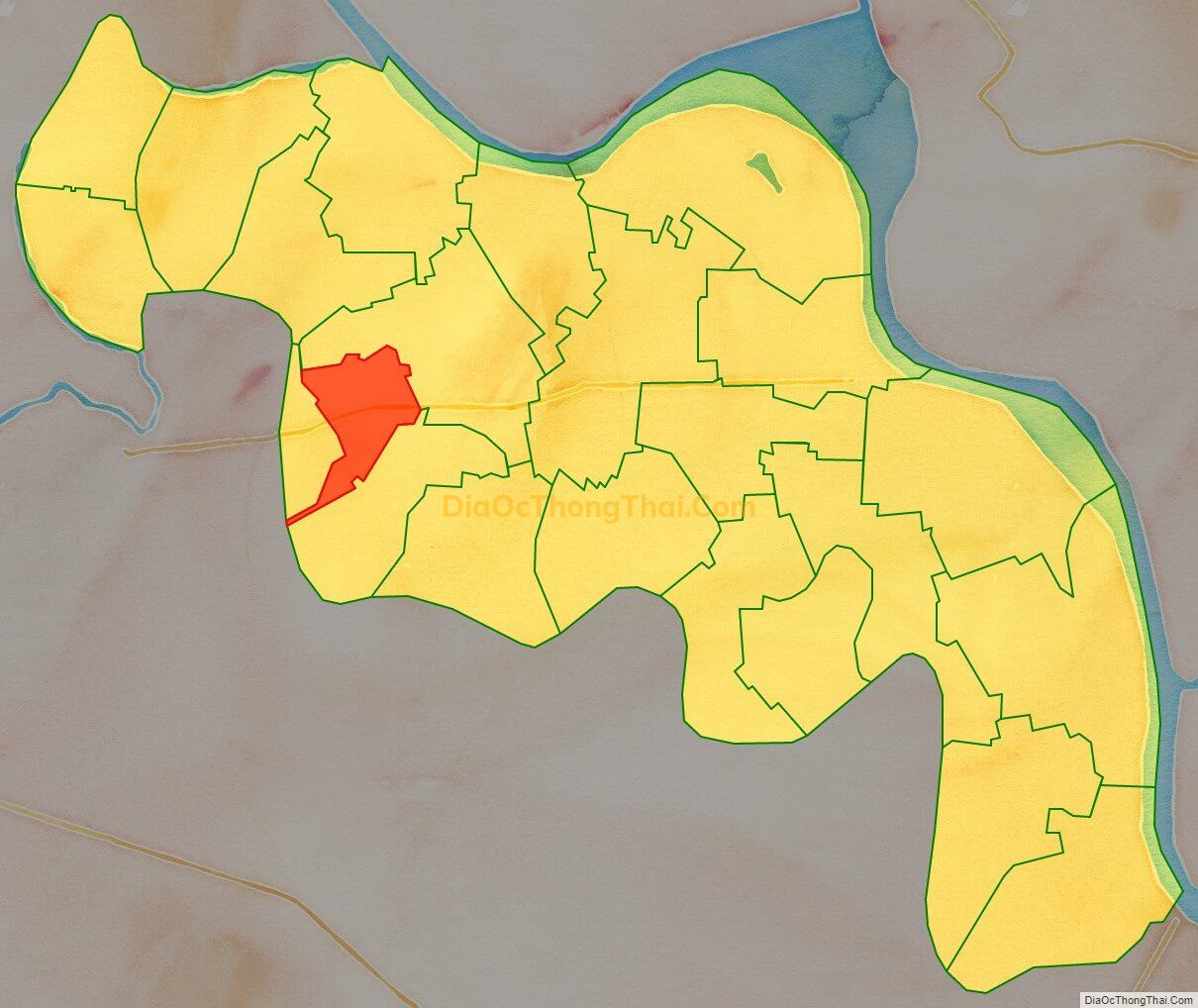 Bản đồ vị trí và địa giới hành chính Xã Đồng Lý (cũ), huyện Lý Nhân