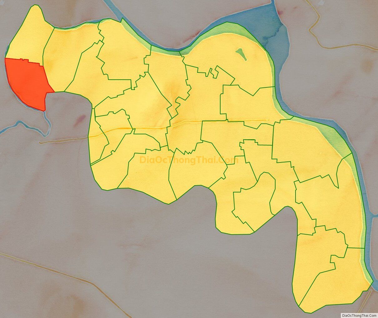 Bản đồ vị trí và địa giới hành chính Xã Văn Lý, huyện Lý Nhân