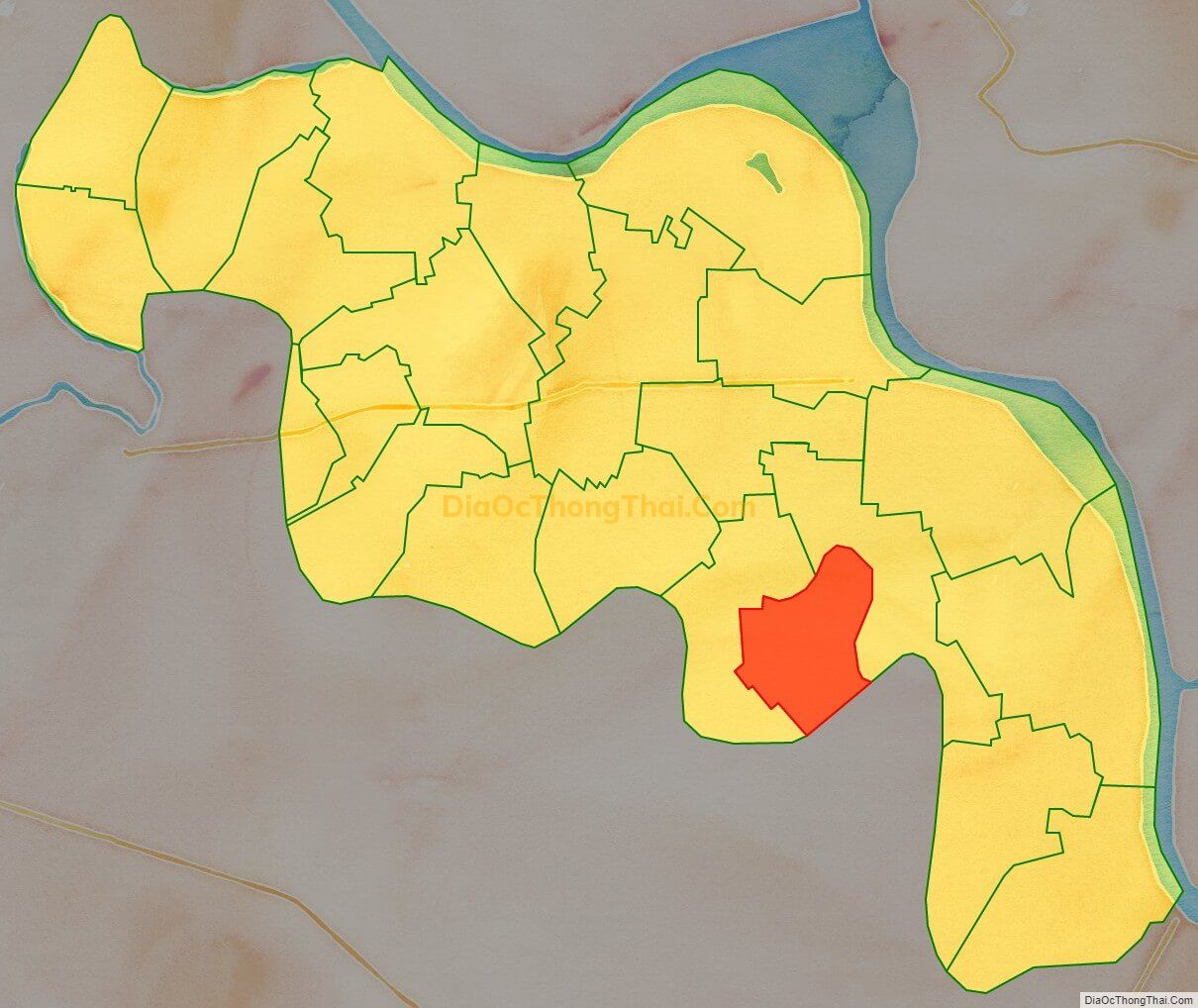 Bản đồ vị trí và địa giới hành chính Xã Xuân Khê, huyện Lý Nhân