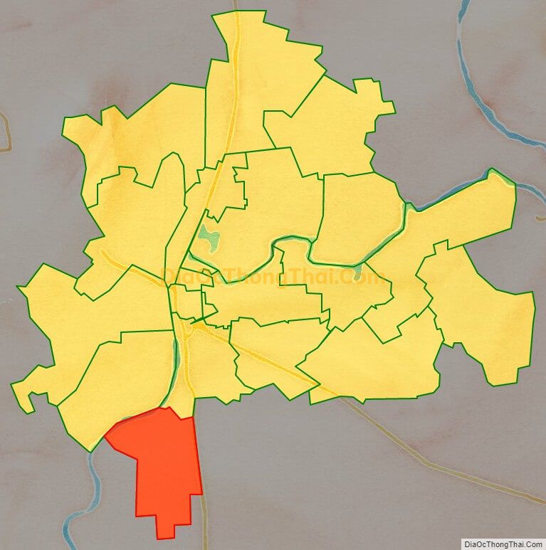 Bản đồ vị trí và địa giới hành chính Phường Thanh Tuyền, TP Phủ Lý