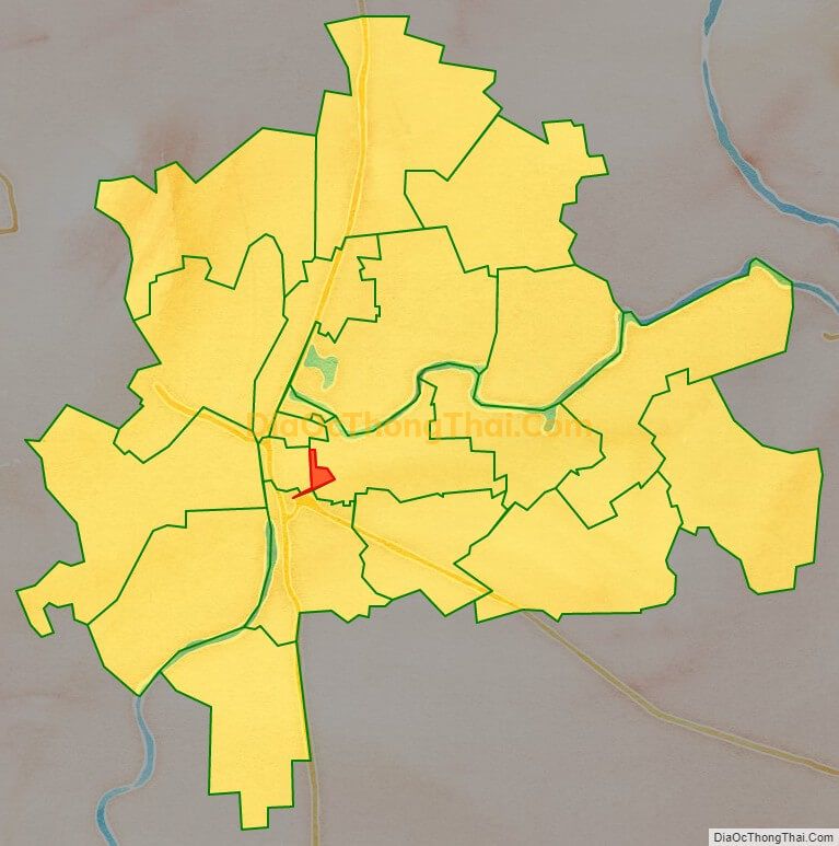 Bản đồ vị trí và địa giới hành chính Phường Trần Hưng Đạo, TP Phủ Lý