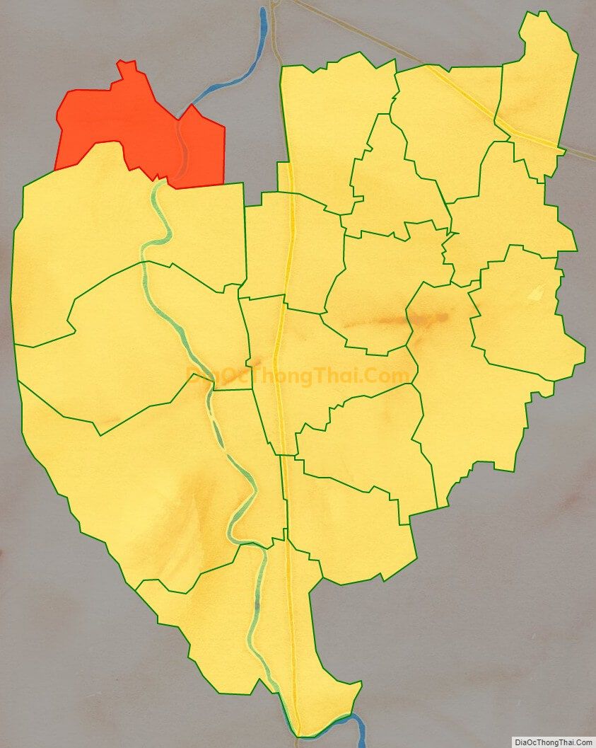 Bản đồ vị trí và địa giới hành chính Thị trấn Kiện Khê, huyện Thanh Liêm