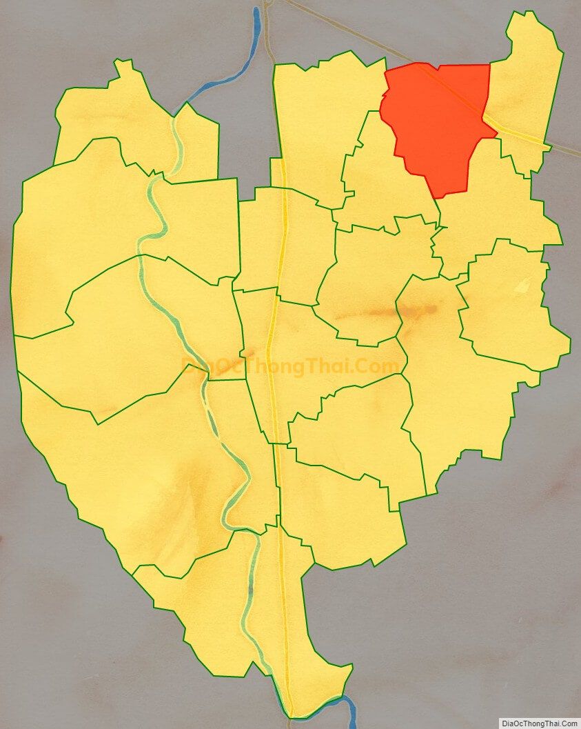Bản đồ vị trí và địa giới hành chính Xã Liêm Cần, huyện Thanh Liêm