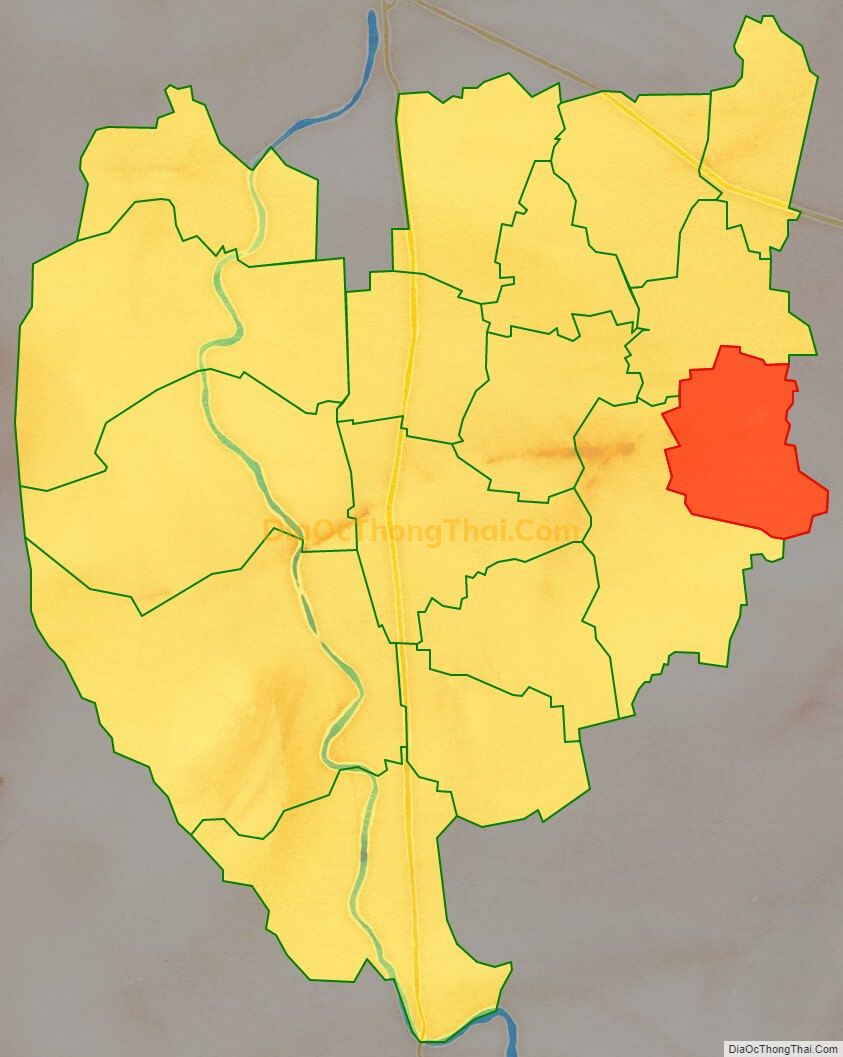 Bản đồ vị trí và địa giới hành chính Xã Liêm Túc, huyện Thanh Liêm