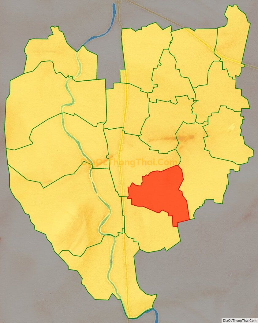 Bản đồ vị trí và địa giới hành chính Xã Thanh Tâm, huyện Thanh Liêm