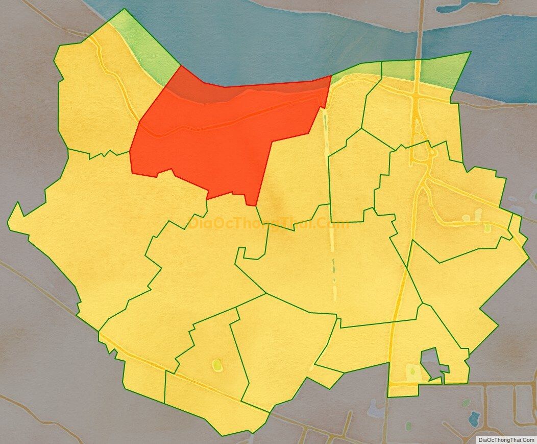 Bản đồ vị trí và địa giới hành chính Phường Liên Mạc, quận Bắc Từ Liêm