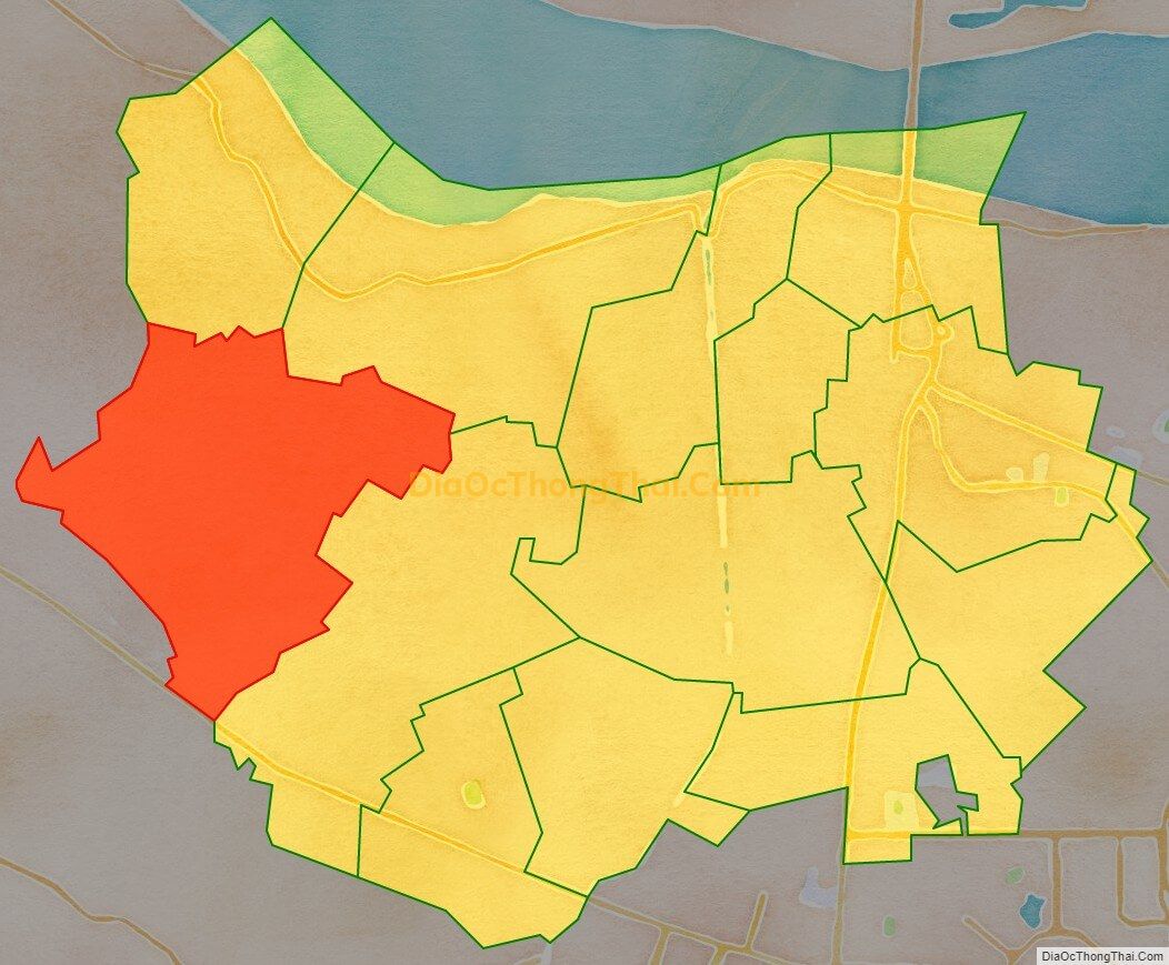 Bản đồ vị trí và địa giới hành chính Phường Tây Tựu, quận Bắc Từ Liêm