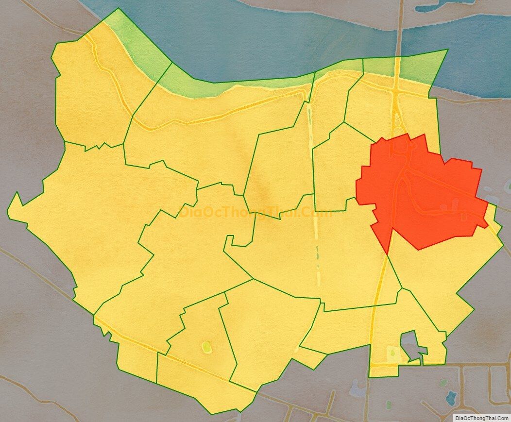 Bản đồ vị trí và địa giới hành chính Phường Xuân Đỉnh, quận Bắc Từ Liêm
