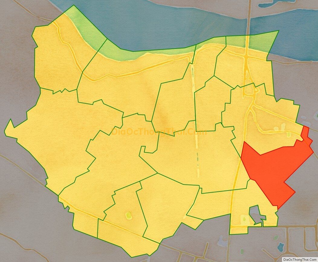 Bản đồ vị trí và địa giới hành chính Phường Xuân Tảo, quận Bắc Từ Liêm