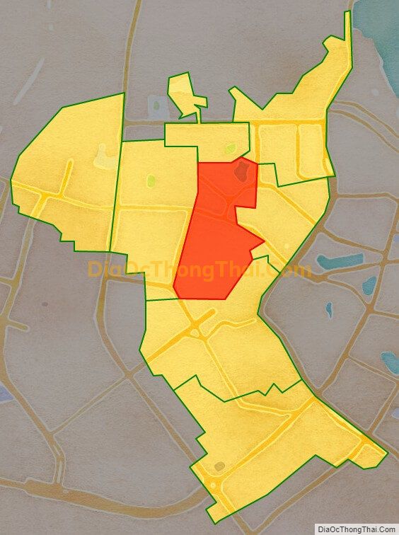 Bản đồ vị trí và địa giới hành chính Phường Dịch Vọng, quận Cầu Giấy
