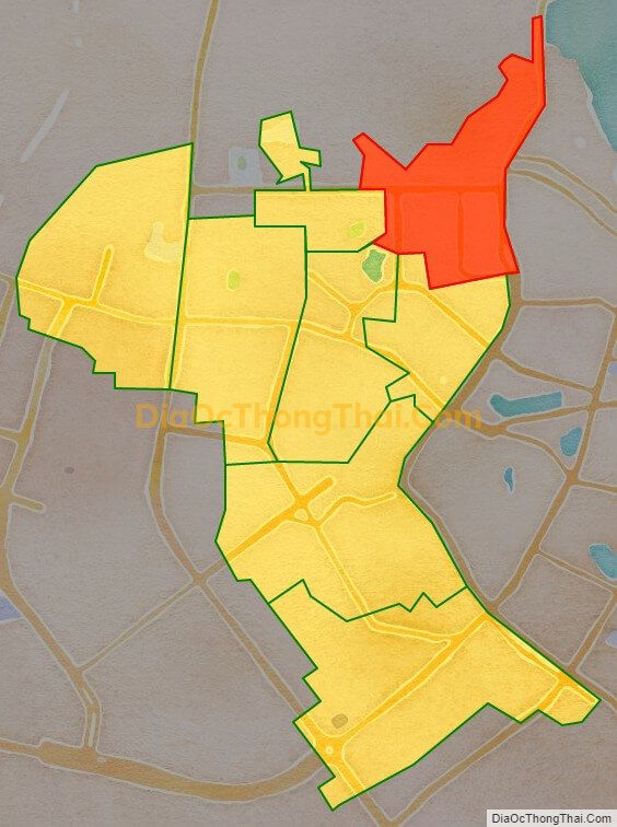 Bản đồ vị trí và địa giới hành chính Phường Nghĩa Đô, quận Cầu Giấy