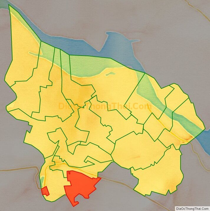 Bản đồ vị trí và địa giới hành chính Xã Song Phượng, huyện Đan Phượng