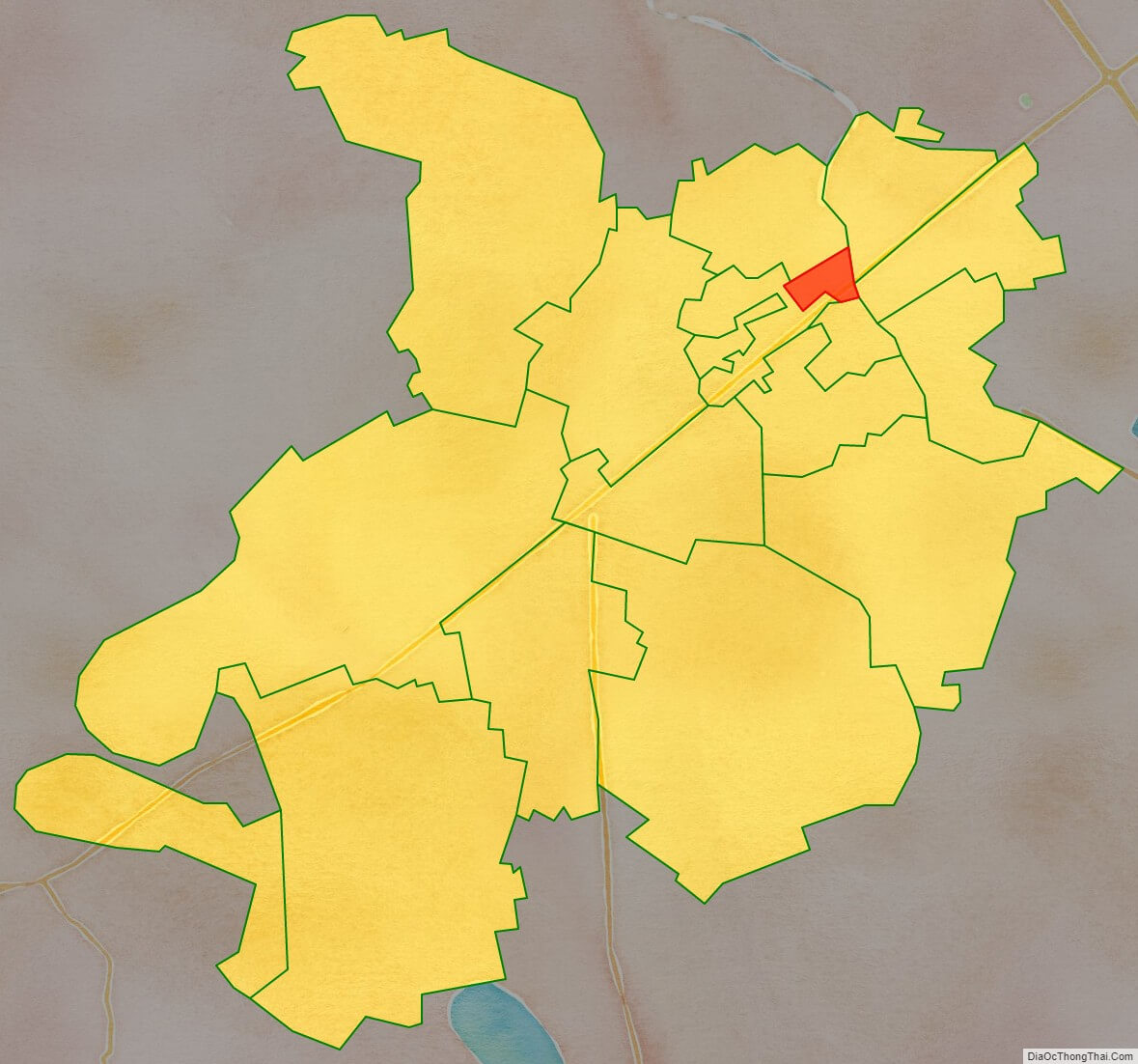 Bản đồ vị trí và địa giới hành chính Phường Yết Kiêu, quận Hà Đông