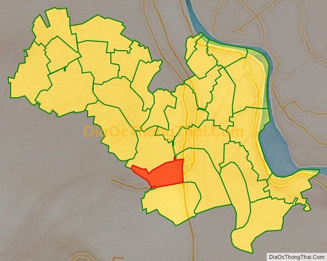 Bản đồ vị trí và địa giới hành chính Xã Phú Yên, huyện Phú Xuyên
