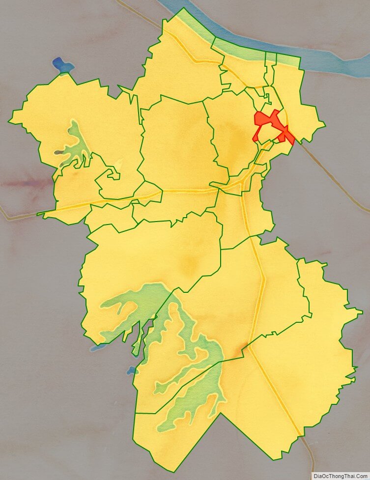 Bản đồ vị trí và địa giới hành chính Phường Quang Trung, thị xã Sơn Tây