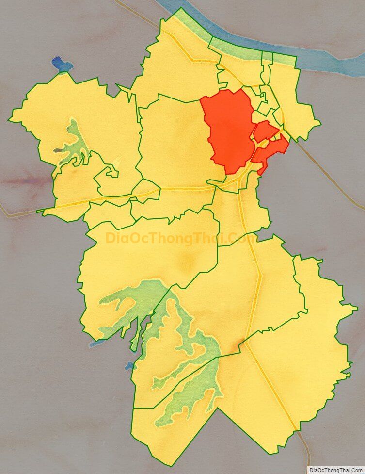 Bản đồ vị trí và địa giới hành chính Phường Trung Hưng, thị xã Sơn Tây