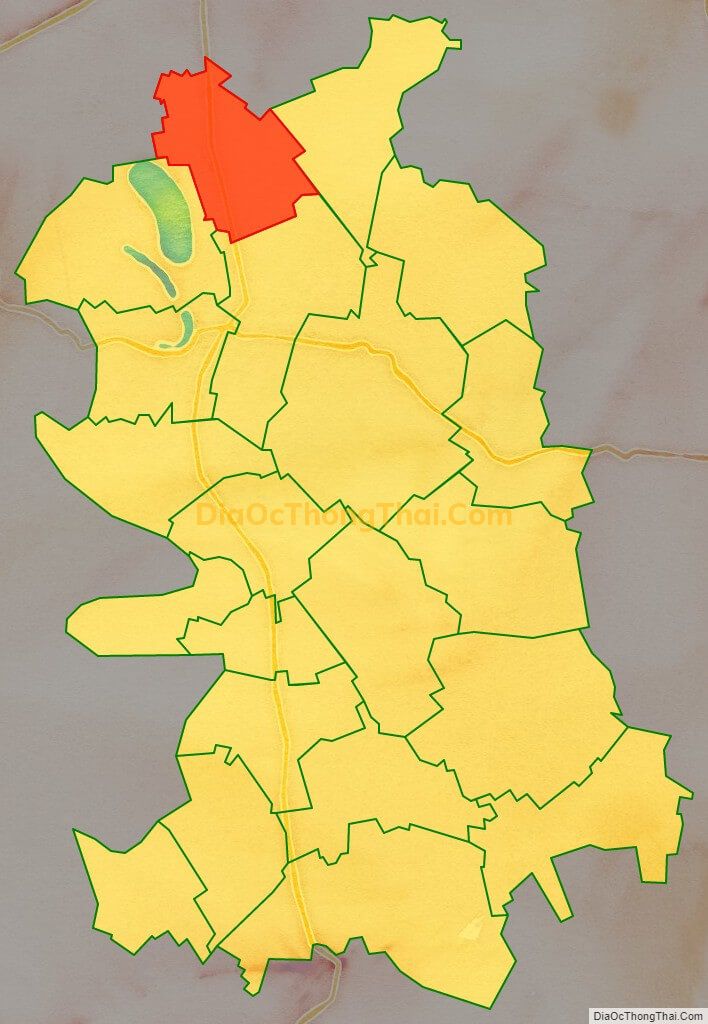 Bản đồ vị trí và địa giới hành chính Xã Bích Hòa, huyện Thanh Oai