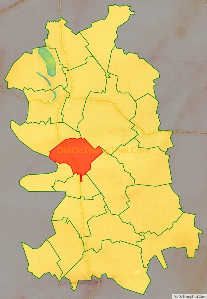 Bản đồ vị trí và địa giới hành chính Thị trấn Kim Bài, huyện Thanh Oai