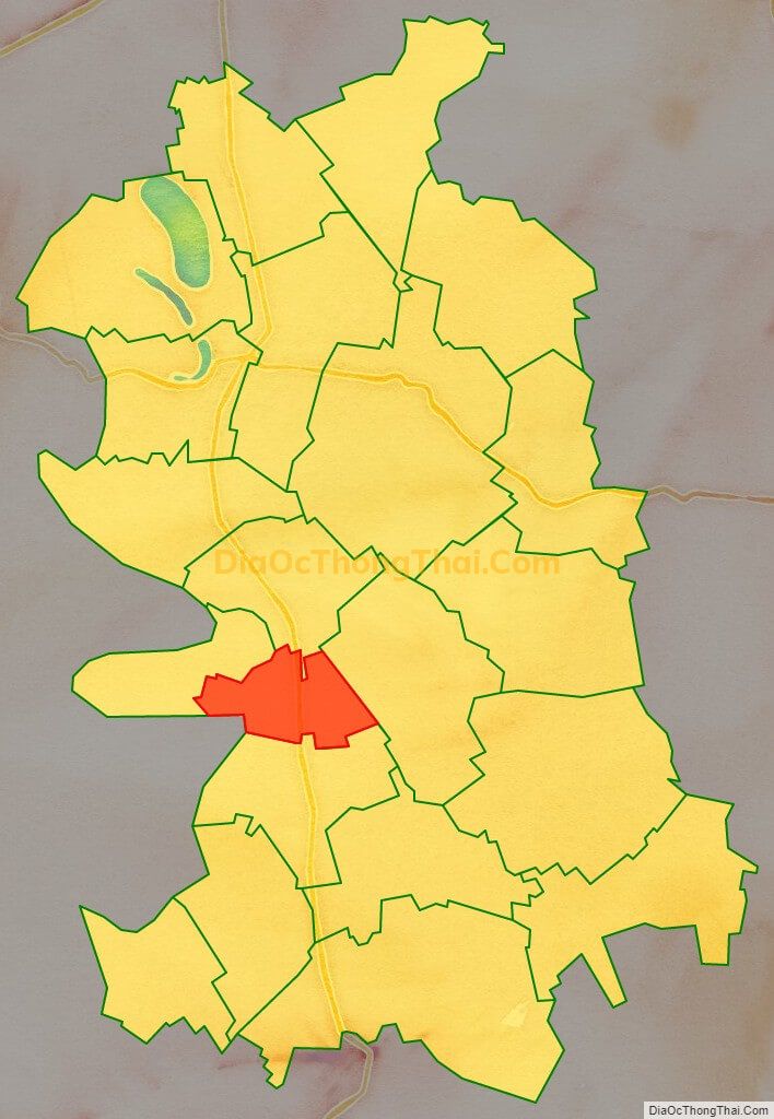 Bản đồ vị trí và địa giới hành chính Xã Kim Thư, huyện Thanh Oai
