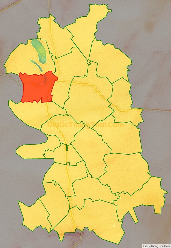 Bản đồ vị trí và địa giới hành chính Xã Thanh Cao, huyện Thanh Oai