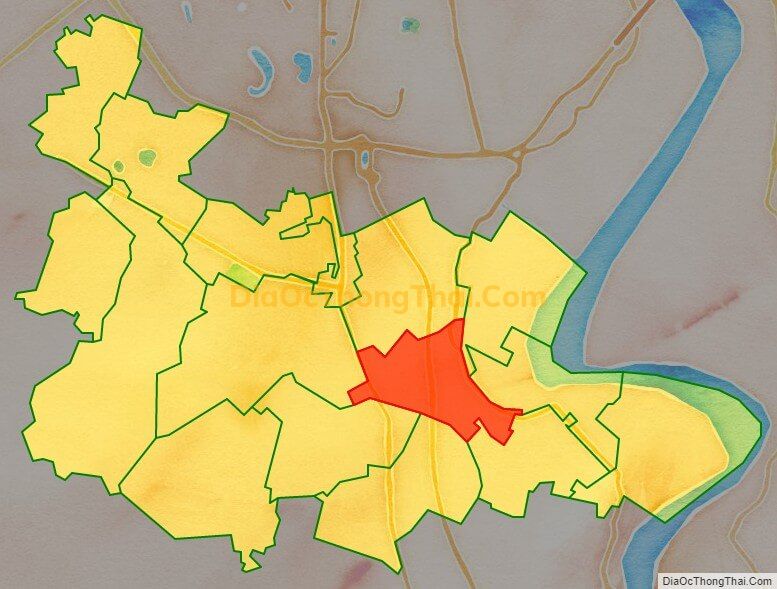 Bản đồ vị trí và địa giới hành chính Xã Ngũ Hiệp, huyện Thanh Trì