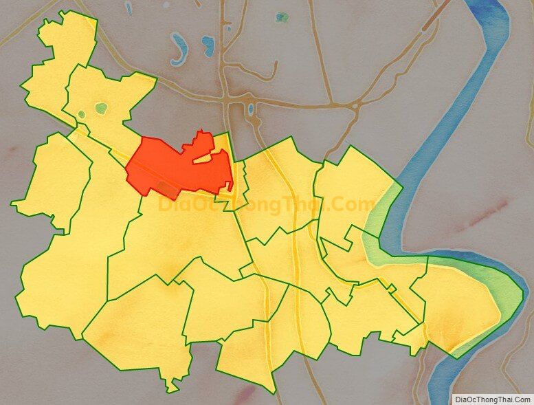 Bản đồ vị trí và địa giới hành chính Xã Tam Hiệp, huyện Thanh Trì