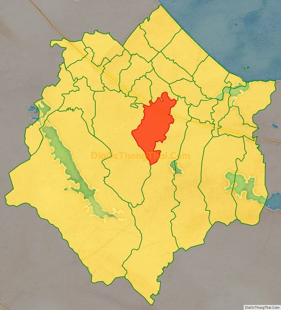 Bản đồ vị trí và địa giới hành chính Xã Cẩm Hưng, huyện Cẩm Xuyên
