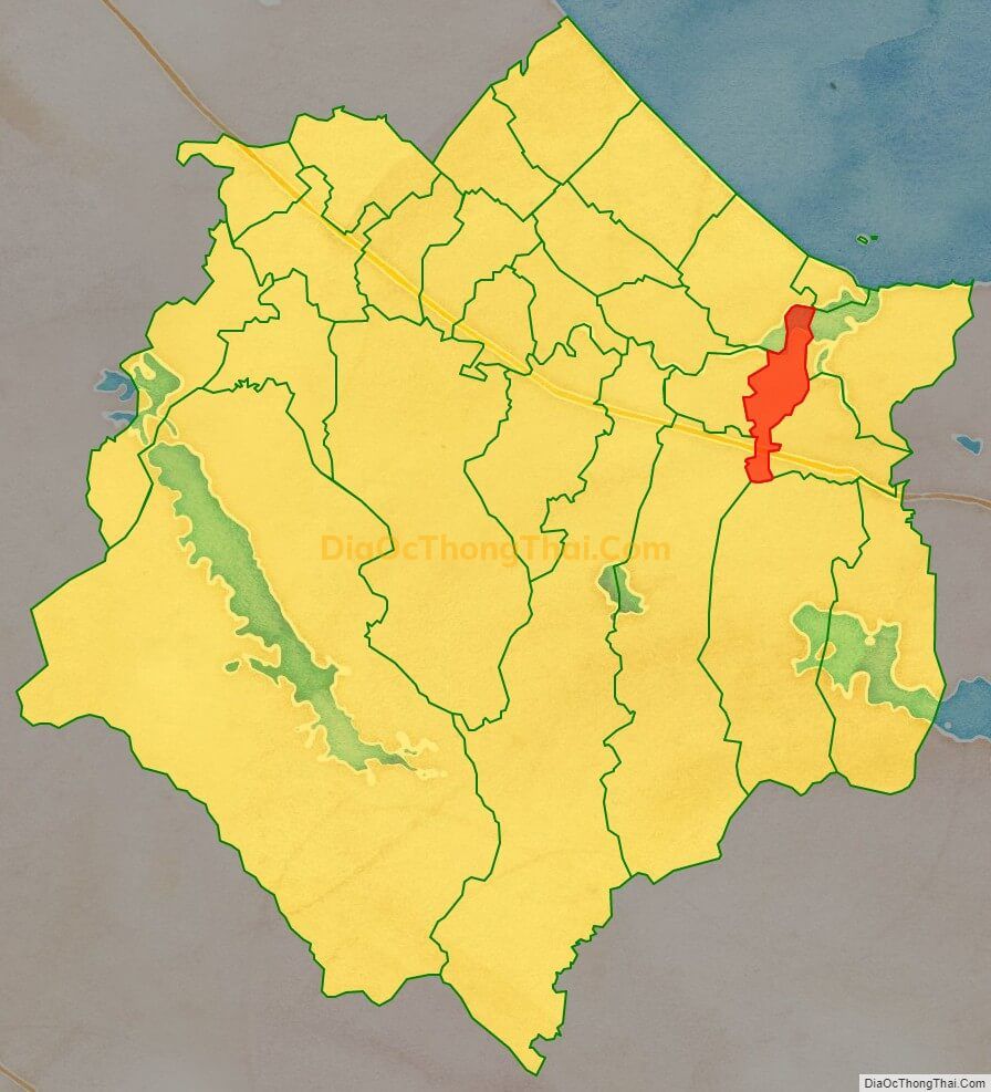Bản đồ vị trí và địa giới hành chính Xã Cẩm Lộc, huyện Cẩm Xuyên