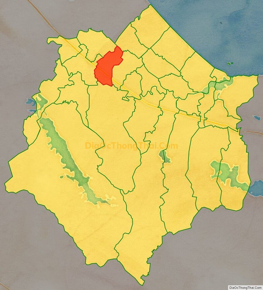 Bản đồ vị trí và địa giới hành chính Xã Cẩm Quang, huyện Cẩm Xuyên