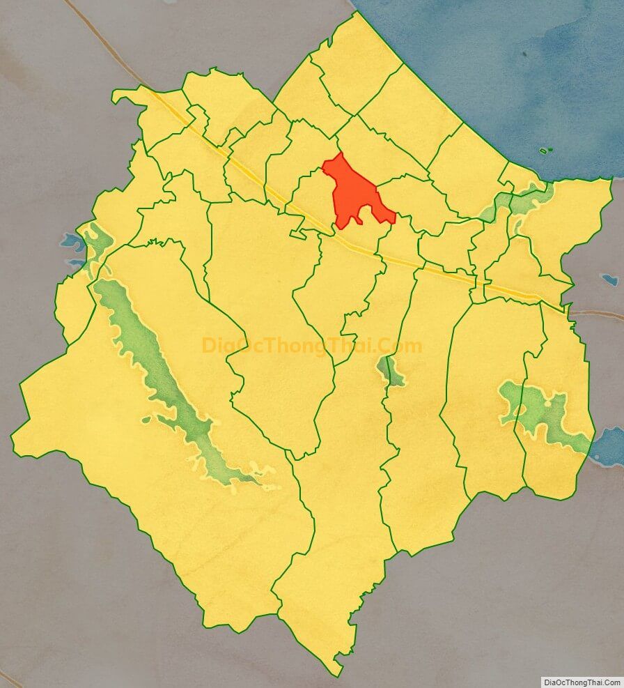 Bản đồ vị trí và địa giới hành chính Xã Cẩm Thăng (cũ), huyện Cẩm Xuyên