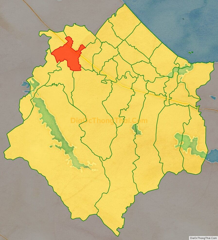 Bản đồ vị trí và địa giới hành chính Xã Cẩm Thành, huyện Cẩm Xuyên