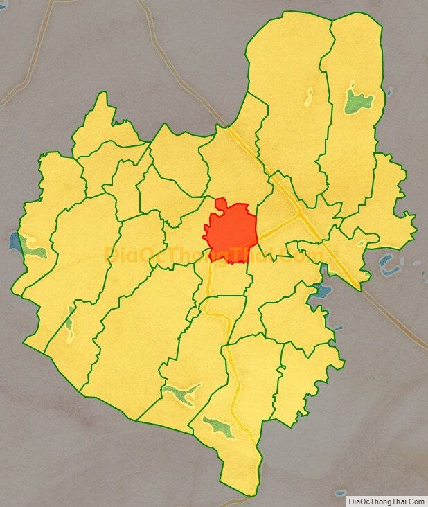 Bản đồ vị trí và địa giới hành chính Xã Khánh Lộc (cũ), huyện Can Lộc