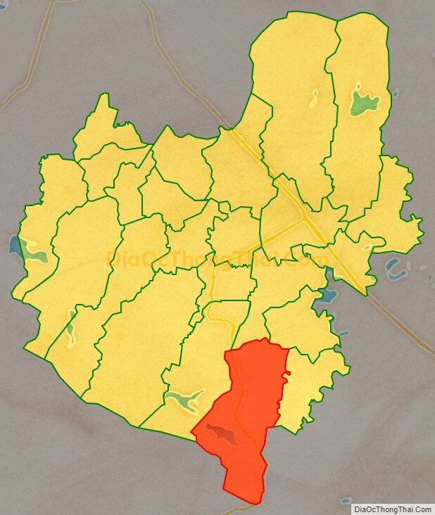 Bản đồ vị trí và địa giới hành chính Xã Mỹ Lộc, huyện Can Lộc