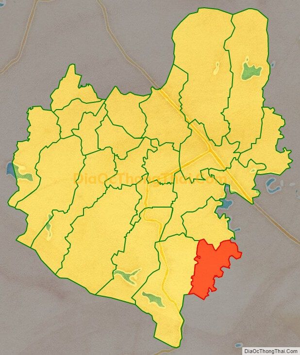 Bản đồ vị trí và địa giới hành chính Xã Sơn Lộc, huyện Can Lộc