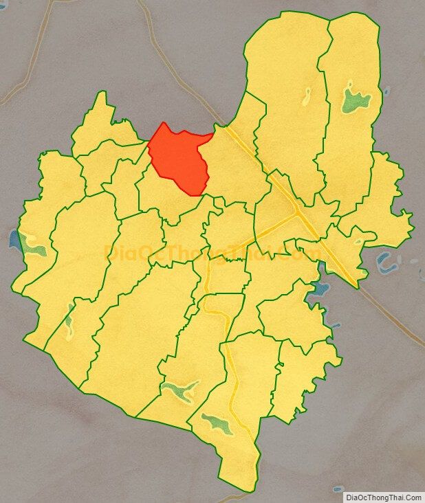 Bản đồ vị trí và địa giới hành chính Xã Thanh Lộc, huyện Can Lộc
