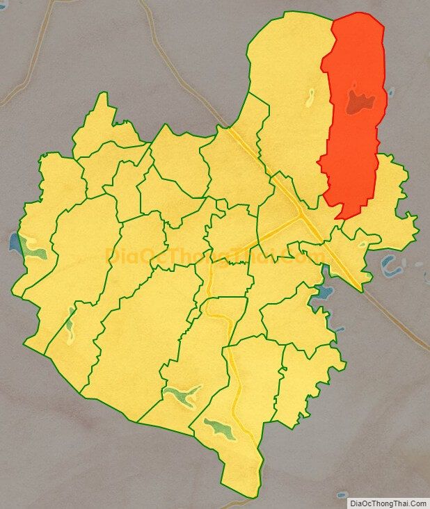Bản đồ vị trí và địa giới hành chính Xã Thuần Thiện, huyện Can Lộc