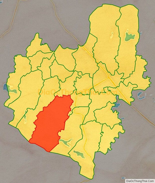 Bản đồ vị trí và địa giới hành chính Xã Thượng Lộc, huyện Can Lộc