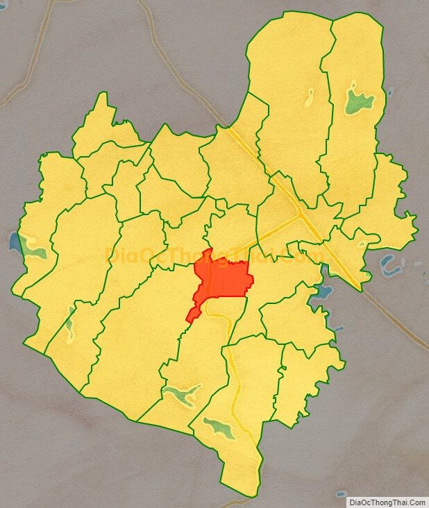 Bản đồ vị trí và địa giới hành chính Xã Trung Lộc, huyện Can Lộc