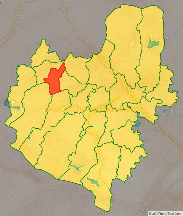 Bản đồ vị trí và địa giới hành chính Xã Trường Lộc (cũ), huyện Can Lộc